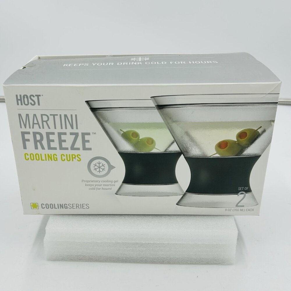 Host Martini Freeze 9 oz Cooling Cups 2 Count